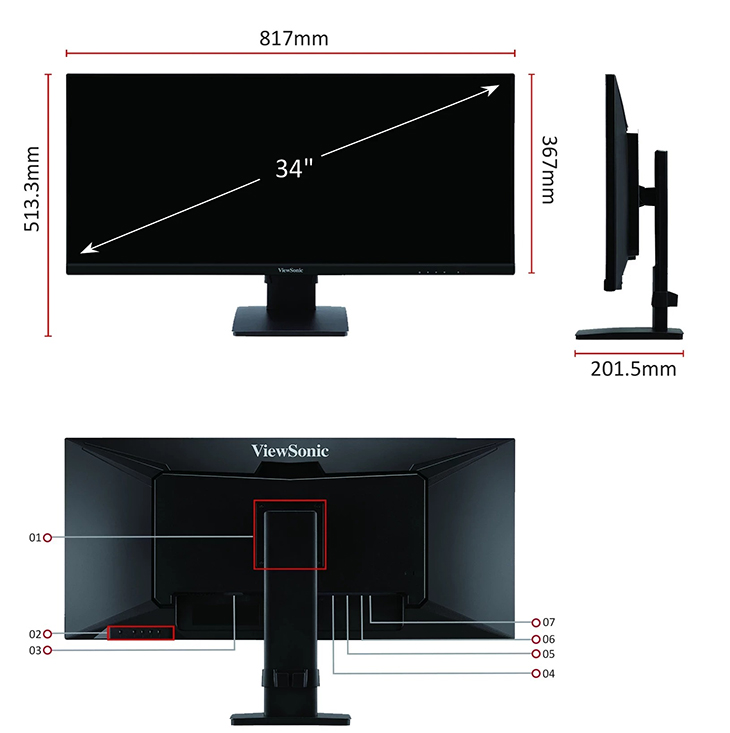 ViewSonic VA3456 4